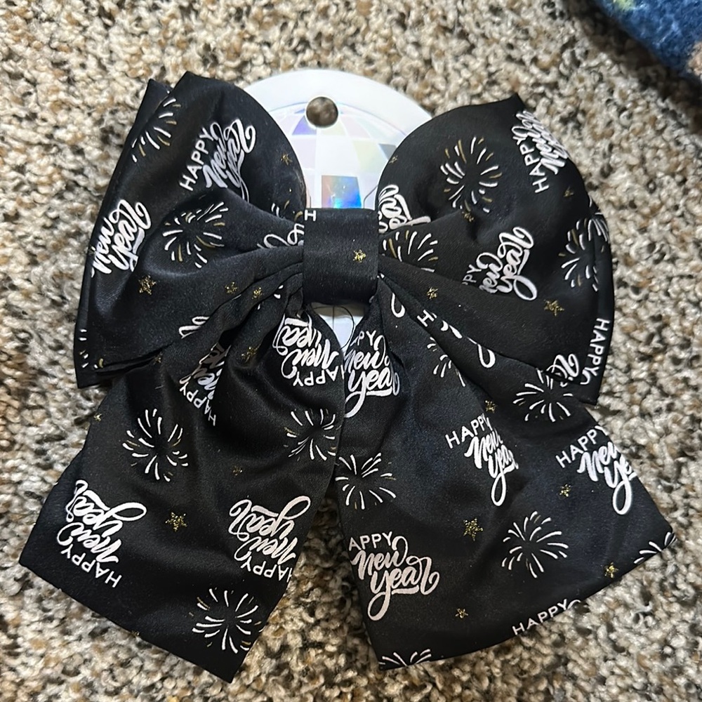 Black New Year Bow